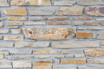 Castle wall made of stone.