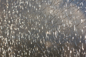 abstract cracked ice glass background