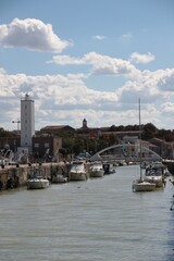 Obraz premium Italy, Marche: Foreshortening of Fano from the sea.