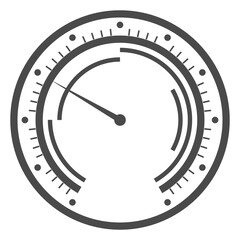 Circular measurement performance meter icons. Speed meter, pressure gauge and other.