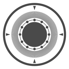 Circular measurement performance meter icons. Speed meter, pressure gauge and other.