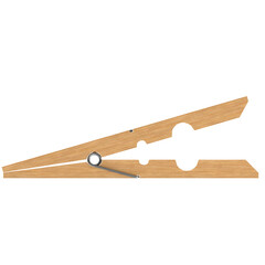 3d rendering illustration of a clothespin