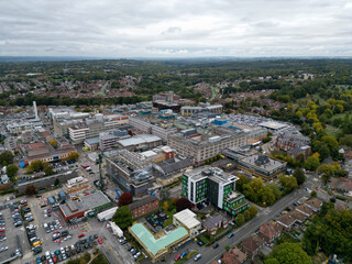Southampton General Hospital, Aerial View, Landscape. 