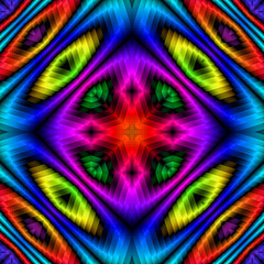 3d effect - abstract kaleidoscopic geometric color gradient graphic 