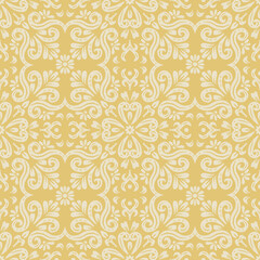 Hand drawn vintage floral pattern background