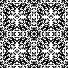 Hand drawn vintage floral pattern background