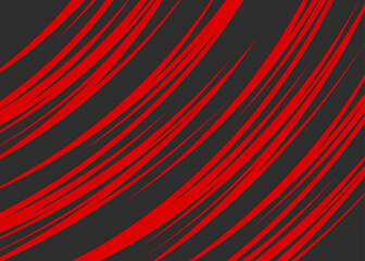 Fototapeta premium Abstract background with red curved spike line pattern