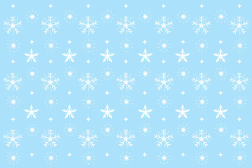 Snowflakes and stars. Christmas vector wallpaper.