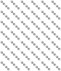 Fototapeta premium Seamless geometric floral vector pattern