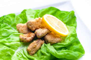 fried surimi stick with lemon © Richard Semik