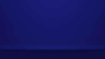 Dark blue room with gradient blue abstract background for display product