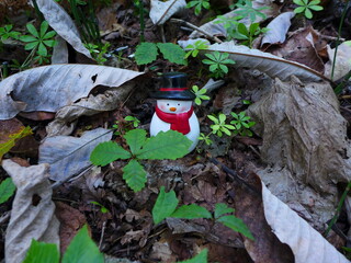 森のスノーマン