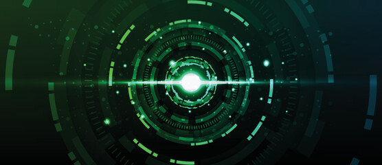 Abstract circuit board futuristic technology processing background. vector illustration