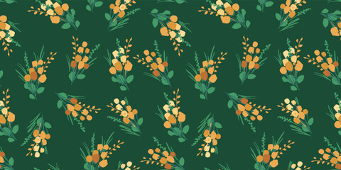 Floral seamless pattern. Vector design for paper, cover, fabric, interior decor and other