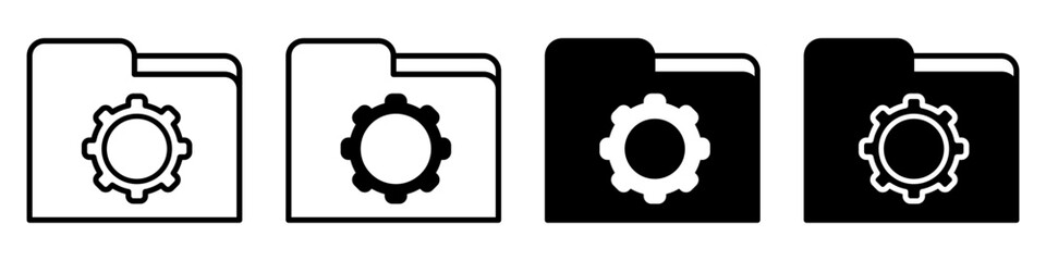 Setup icon vector set. Settings illustration sign collection. customization symbol.