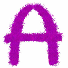 symbol made of flowers