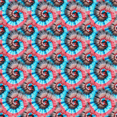 Girly Psychedelic Kaleidoscope. Seamless. Tie