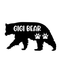 Plakat Bear SVG, Animal Svg, Wild bears svg, Bear Clipart, Bear Silhouette File, Cricut File, Cut File, Bear Svg, Papa Bear Svg, Mama Bear Svg, Baby Bear Svg, Bear Silhouette Svg, Animal Svg, Bear Paw Svg