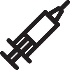 Syringe Icon Vector Illustration. Injection Sign.
