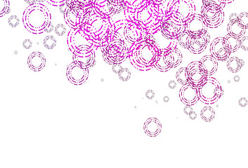 Light Pink vector layout with circle shapes.