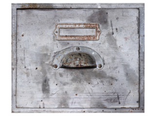 Old drawer isolated on on transparent background