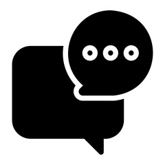 conversation glyph icon