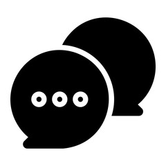 dialogue glyph icon