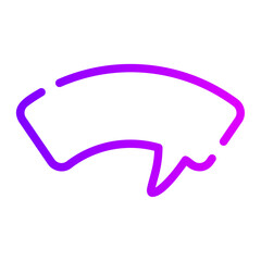 speech bubble gradient icon