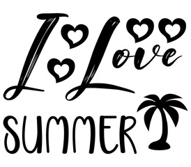I Love Summer, Summer SVG Bundle, Summer T-Shirt Bundle, Summer SVG, SVG