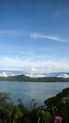 stunning lake tondano surrounded by beautiful hills