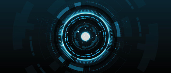 Abstract circuit board futuristic technology processing background. vector illustration