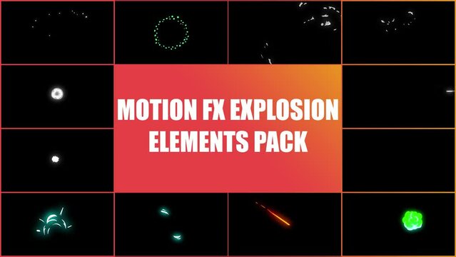 Anime Explosion Elements Motion Graphics Pack is a dynamic pack that includes a collection of colorful cartoon explotion. More elements in our portfolio.