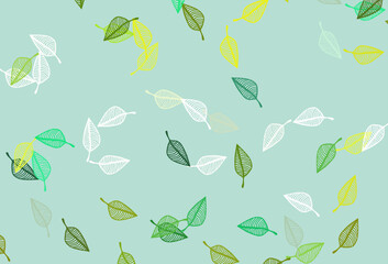 Obraz premium Light Green, Yellow vector hand painted texture.