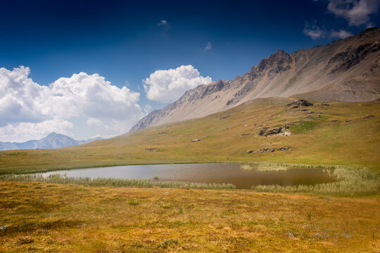 Thures Lake in the valley of Mount Thabor,  France