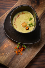 Traditional thai green curry with vegetable
