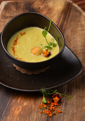 Traditional thai green curry with vegetable