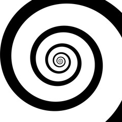 Spirale, schwarzweiß