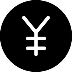 Yen black Icon