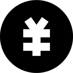 Yen black Icon