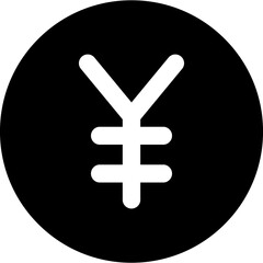 Yen black Icon