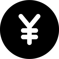 Yen black Icon