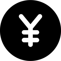 Yen black Icon