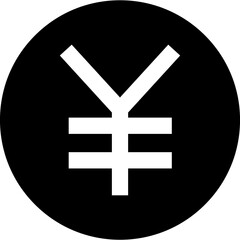 Yen black Icon
