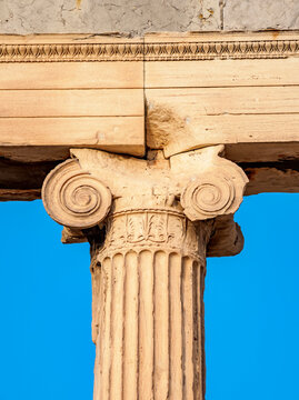 Erechtheion, detailed view, Acropolis, UNESCO World Heritage Site, Athens, Attica