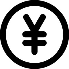 Yen black Icon