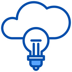 Idea_1 blue outline icon