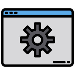 Setting filled outline icon