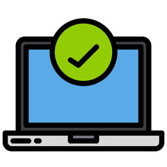 Usability filled outline icon