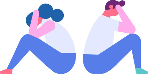 mental health flat vector