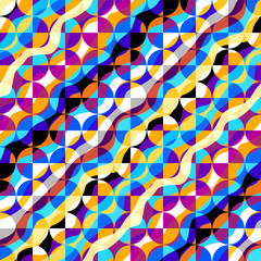 Geometric abstract pattern. Intersection style